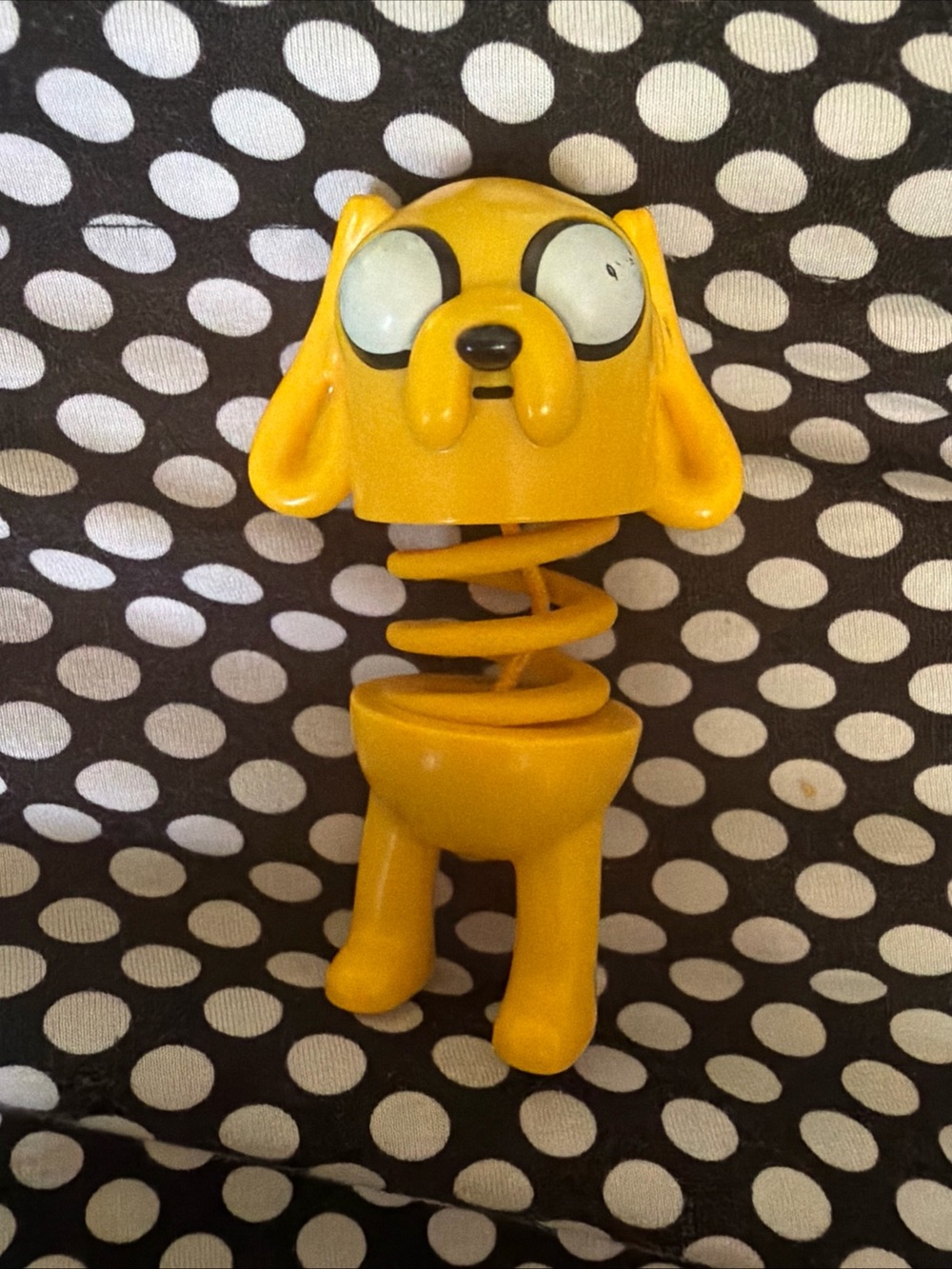 McDonald's Yellow Cartoon Dog Bobble Toy